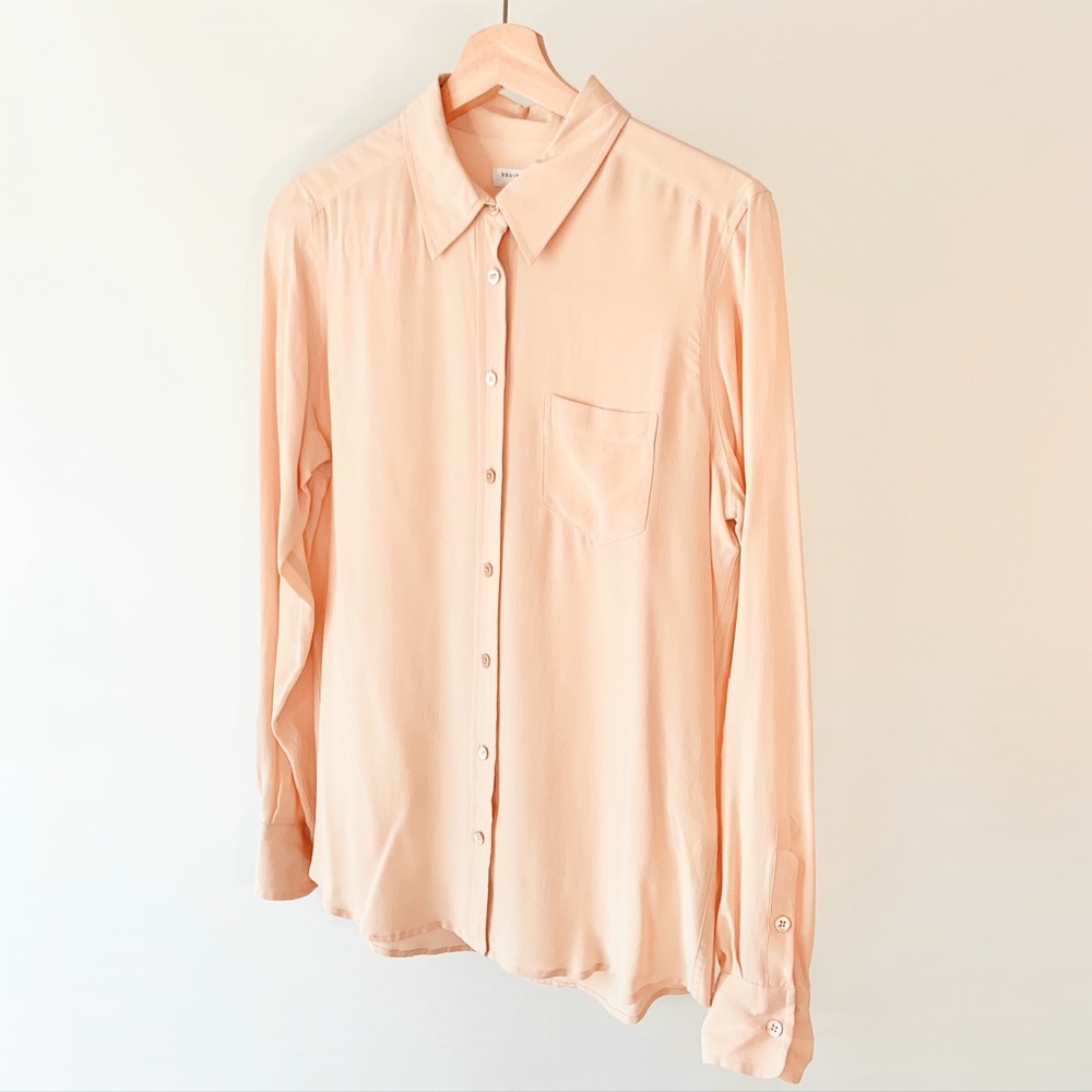 Equipment Femme Silk Blouse in Blush